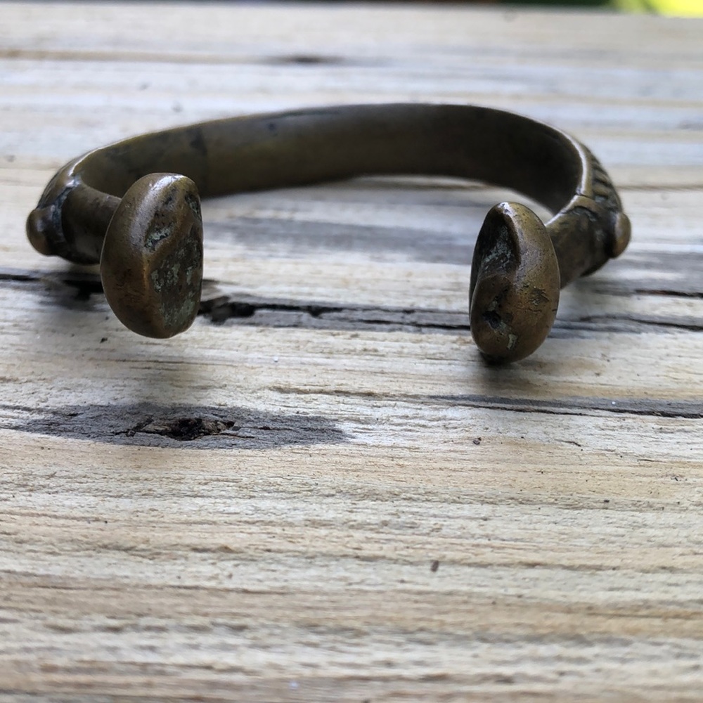 Antique bronze slave bracelet